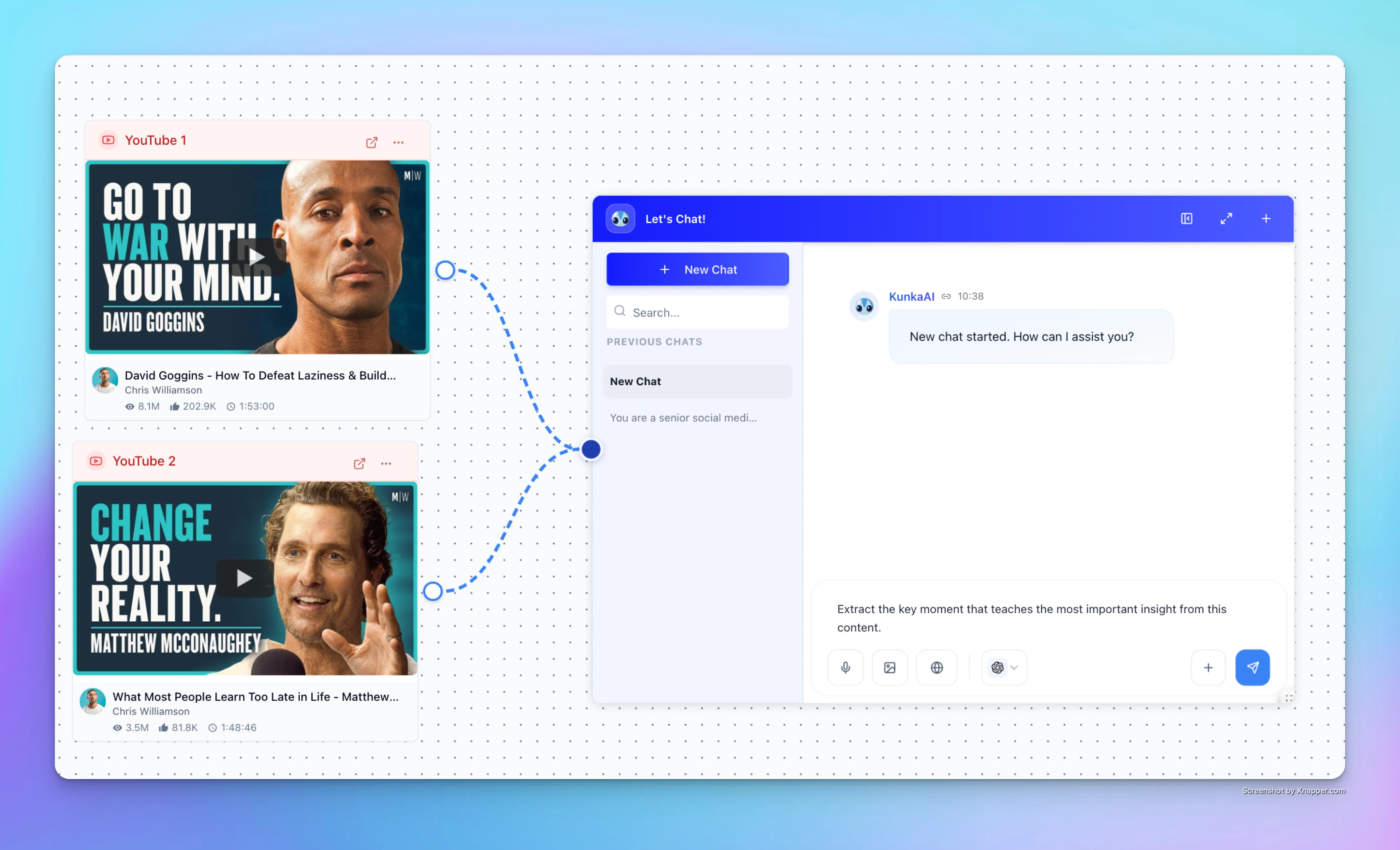 Podcast analysis visualization
